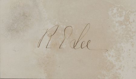 Lot #316 Robert E. Lee Signature - Image 1