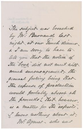 Lot #458 John Tenniel Handwritten Letter Signed - Image 2