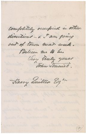 Lot #458 John Tenniel Handwritten Letter Signed - Image 4