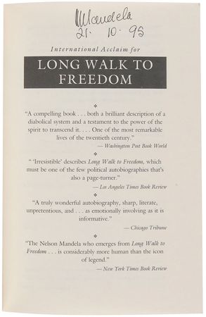 Lot #197 Nelson Mandela Book - Image 1