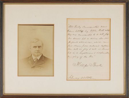 Lot #566 Phillips Brooks Signed Quote - Image 2
