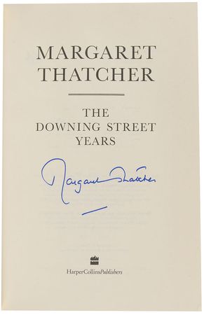 Lot #285 Margaret Thatcher Book - Image 1