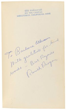 Lot #91 Ronald Reagan Book - Image 1
