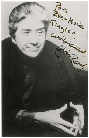 Lot #741 Alain Resnais Signed Photograph - Image 1