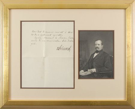 Lot #244 Otto von Bismarck Signed Letter - Image 1