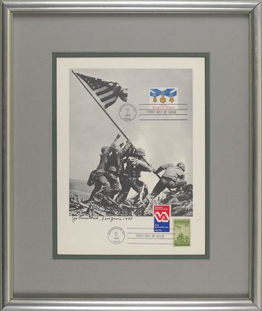 Lot #363 Iwo Jima: Joe Rosenthal Signed Photograph - Image 1