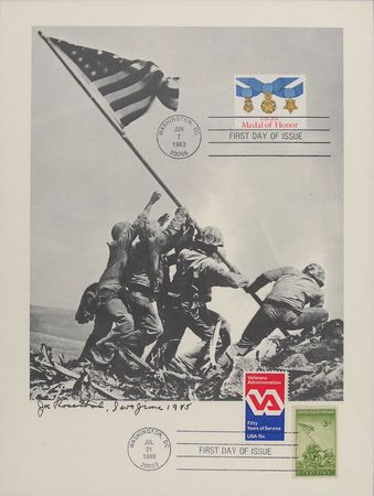 Lot #363 Iwo Jima: Joe Rosenthal Signed Photograph - Image 2