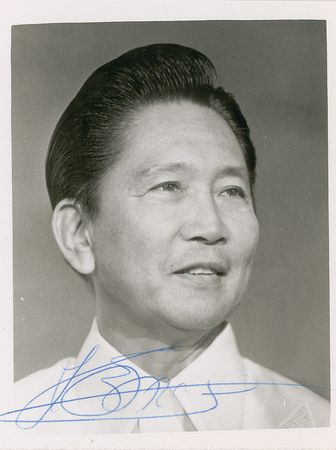Lot #270 Ferdinand Marcos Signed Photograph and Typed Letter Signed - Image 2