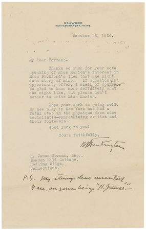 Lot #555 Booth Tarkington - Image 1