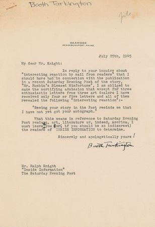 Lot #555 Booth Tarkington - Image 2