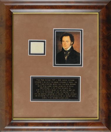 Lot #592 Franz Schubert Hair - Image 1
