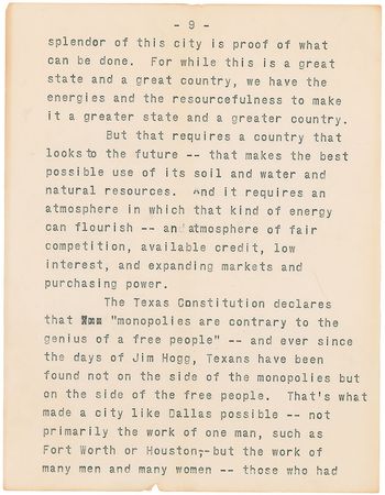 Lot #53 John F. Kennedy: “Whatever Mr. Khrushchev may try, whatever he may say, our answer is a stronger America” - Image 11