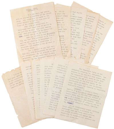 Lot #53 John F. Kennedy: “Whatever Mr. Khrushchev may try, whatever he may say, our answer is a stronger America” - Image 2