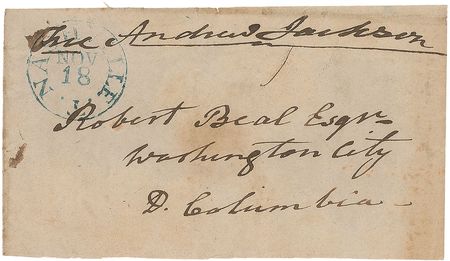 Lot #12 Andrew Jackson Free Frank