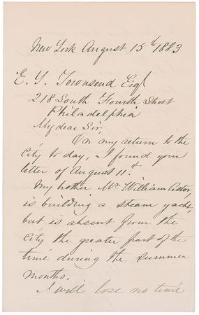 Lot #242 John Jacob Astor III - Image 1