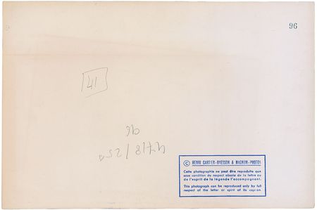 Lot #443 Henri Cartier-Bresson Unsigned Photograph - Image 2