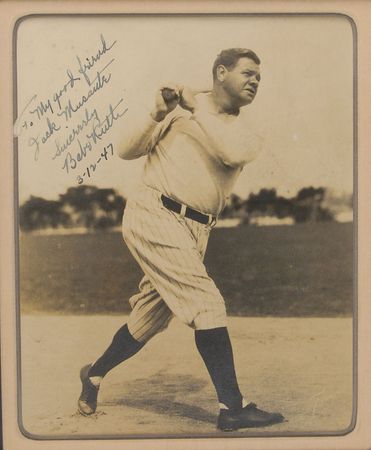 Lot #2162 Babe Ruth Signed Photograph - Image 1