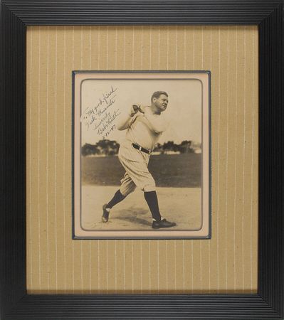 Lot #2162 Babe Ruth Signed Photograph - Image 2