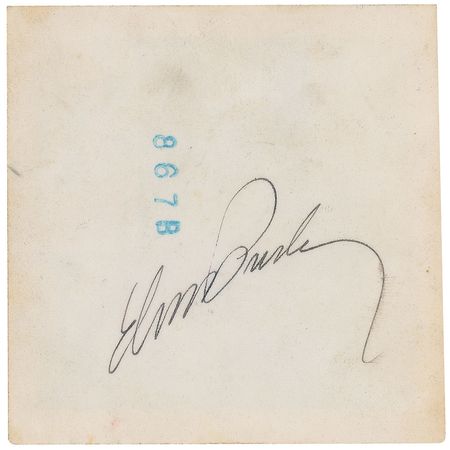 Lot #2167 Elvis Presley Signed Candid Photograph - Image 1