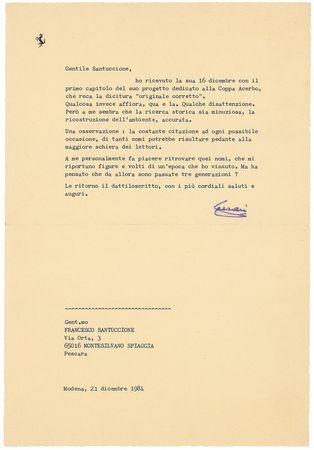 Lot #2159 Enzo Ferrari Archive - Image 3