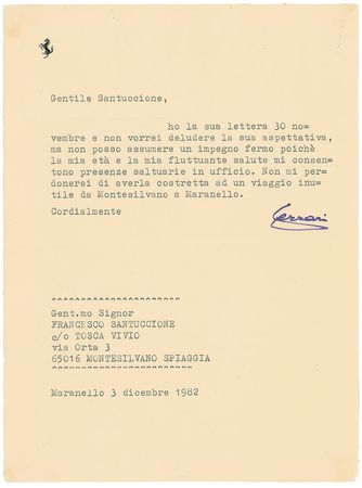 Lot #2159 Enzo Ferrari Archive - Image 4