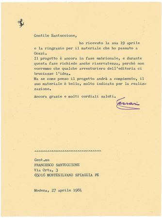 Lot #2159 Enzo Ferrari Archive - Image 7