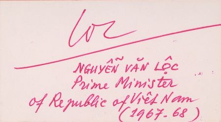 Lot #2089 Collection of South Vietnamese Prime Ministers - Image 3