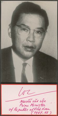 Lot #2089 Collection of South Vietnamese Prime Ministers - Image 4