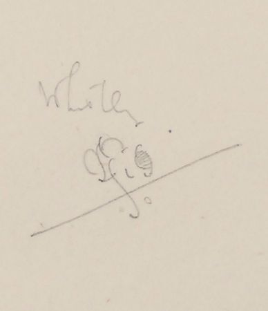 Lot #2149 James Abbott McNeil Whistler Signed Albumen Photograph Mount - Image 2