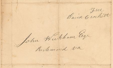 Lot #2118 David Crockett Free Frank - Image 2