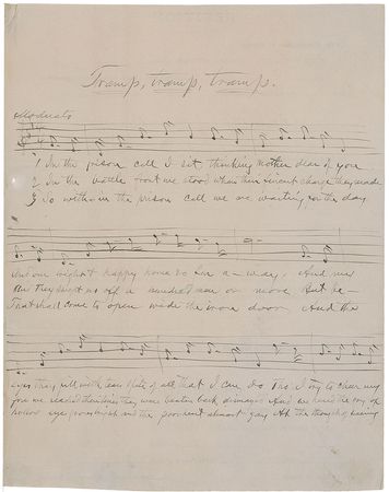 Lot #2125 George F. Root Autograph Musical Quotation Signed - Image 1