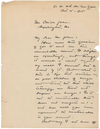 Lot #2148 Kahlil Gibran Autograph Letter Signed - Image 1
