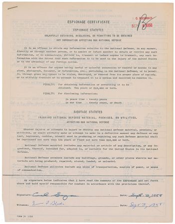 Lot #2157 Carl Sagan Project A119 Archive - Image 3