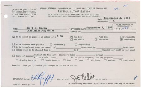 Lot #2157 Carl Sagan Project A119 Archive - Image 5