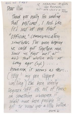 Lot #2172 Jerry Garcia Autograph Letter Signed - Image 1