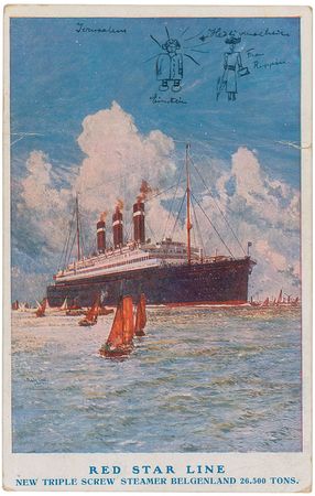 Lot #2152 Albert Einstein Postcard With Self-portrait - Image 3