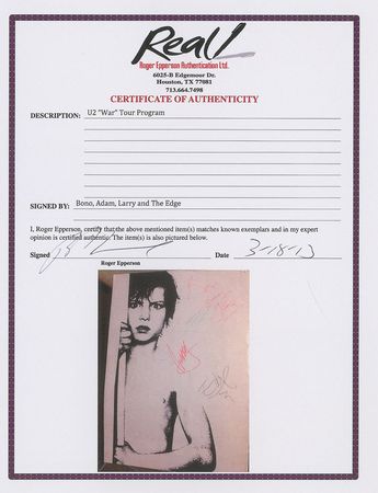 Lot #705 U2: U2?s first headlining tour - Image 2