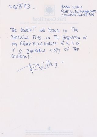 Lot #670 Beatles: Extremely desirable document featuring post-break-up signatures from 1975 - Image 4