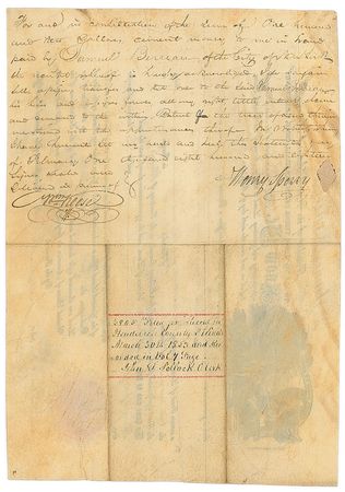 Lot #6 James Monroe Signed Document - Image 3