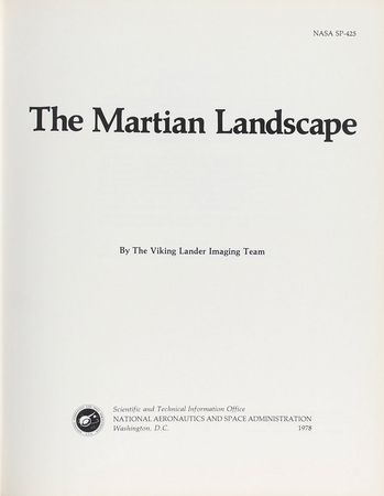 Lot #445 The Martian Landscape Book - Image 2