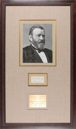 Lot #32 U. S. Grant Signature