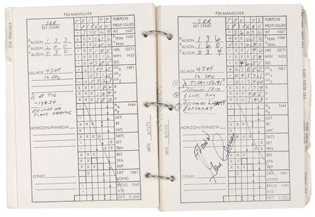 Lot #440 Gene Cernan: Cernan?s complete and heavily annotated 53-page CSM Updates Checklist flown on Apollo 17 - Image 10