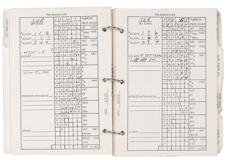Lot #440 Gene Cernan: Cernan?s complete and heavily annotated 53-page CSM Updates Checklist flown on Apollo 17 - Image 11
