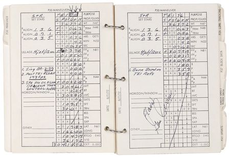 Lot #440 Gene Cernan: Cernan?s complete and heavily annotated 53-page CSM Updates Checklist flown on Apollo 17 - Image 13