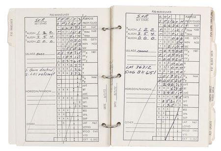 Lot #440 Gene Cernan: Cernan?s complete and heavily annotated 53-page CSM Updates Checklist flown on Apollo 17 - Image 6