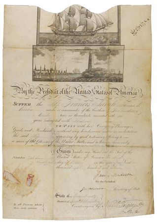 Lot #5 James Madison and James Monroe Signed