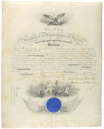 Lot #43 William McKinley Signed Document - Image 1
