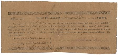 Lot #343 Civil War Signed Document and Ticket - Image 1