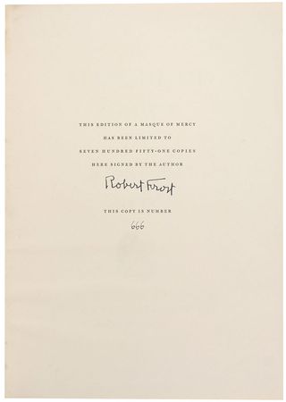 Lot #545 Robert Frost Book - Image 1