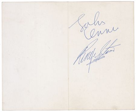 Lot #678 Beatles: Lennon and Starr: Large, bold pair of signatures - Image 2